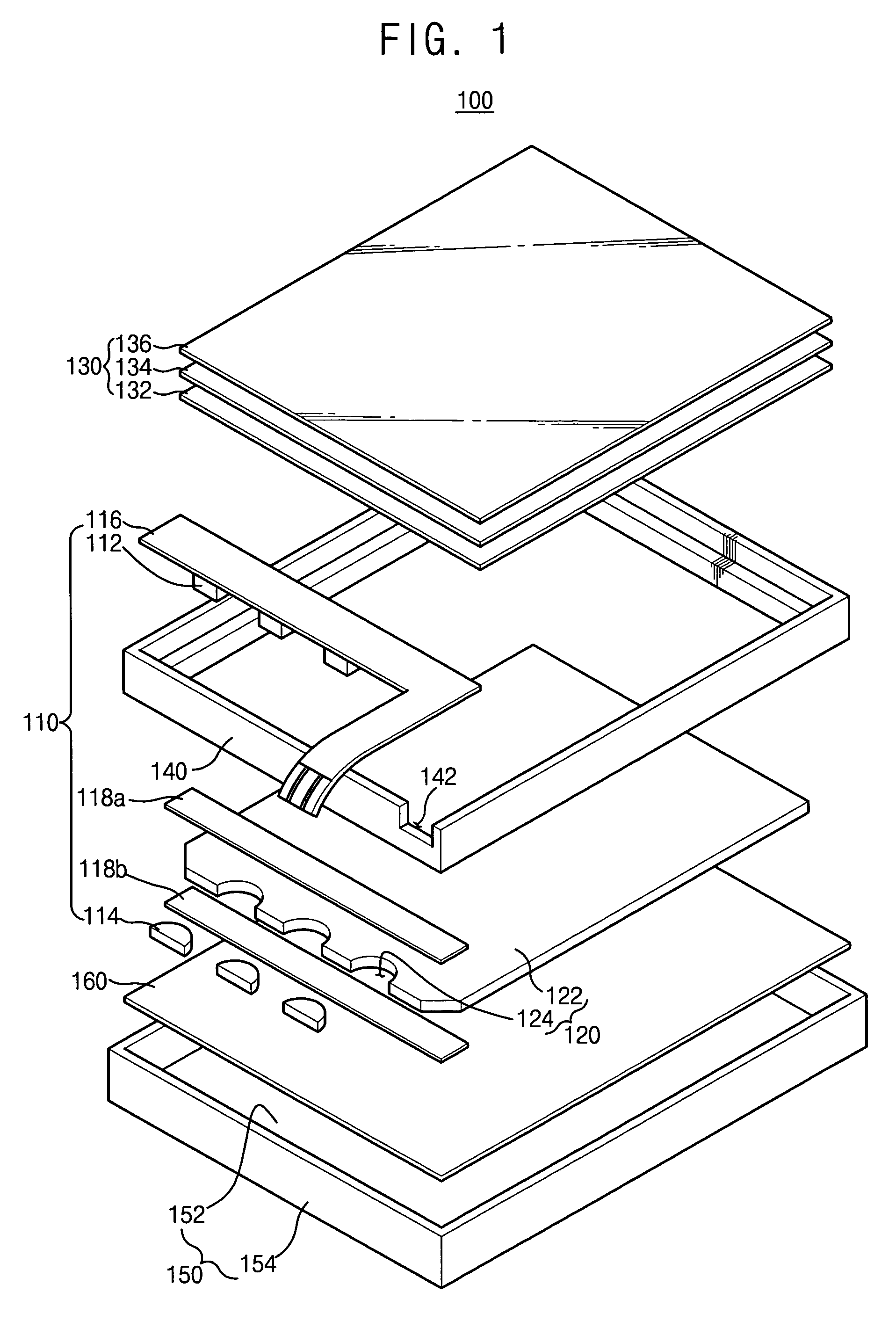 White light generating unit, backlight assembly having the same and liquid crystal display device having the same