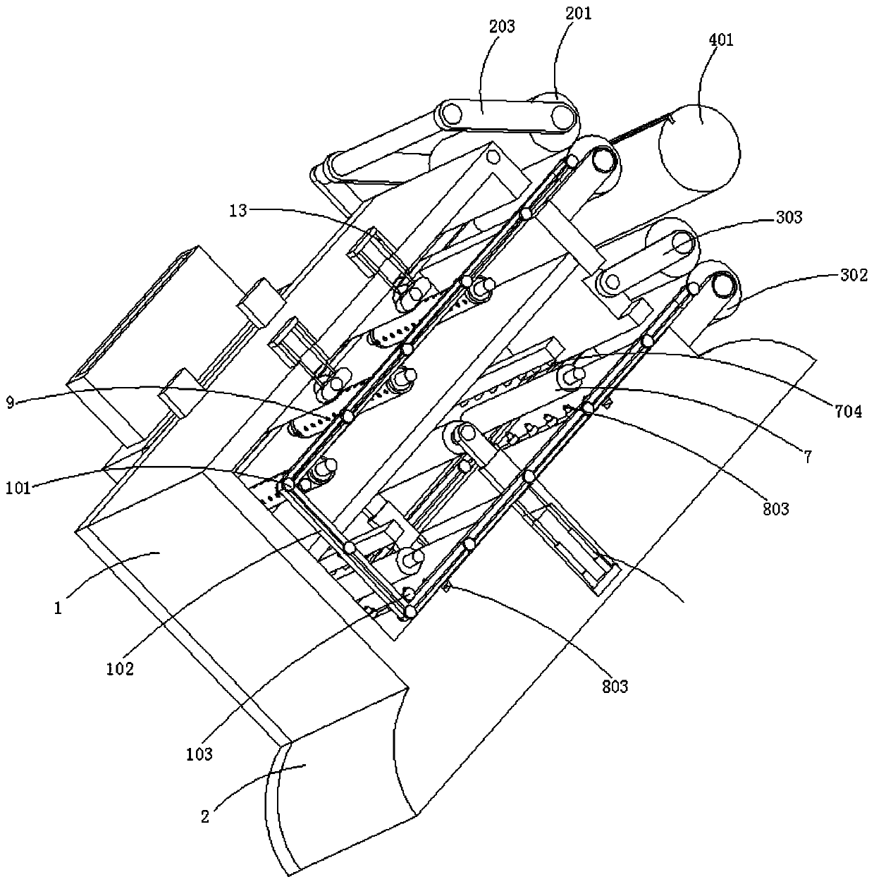 Textile fabric printing and dyeing equipment and printing and dyeing method