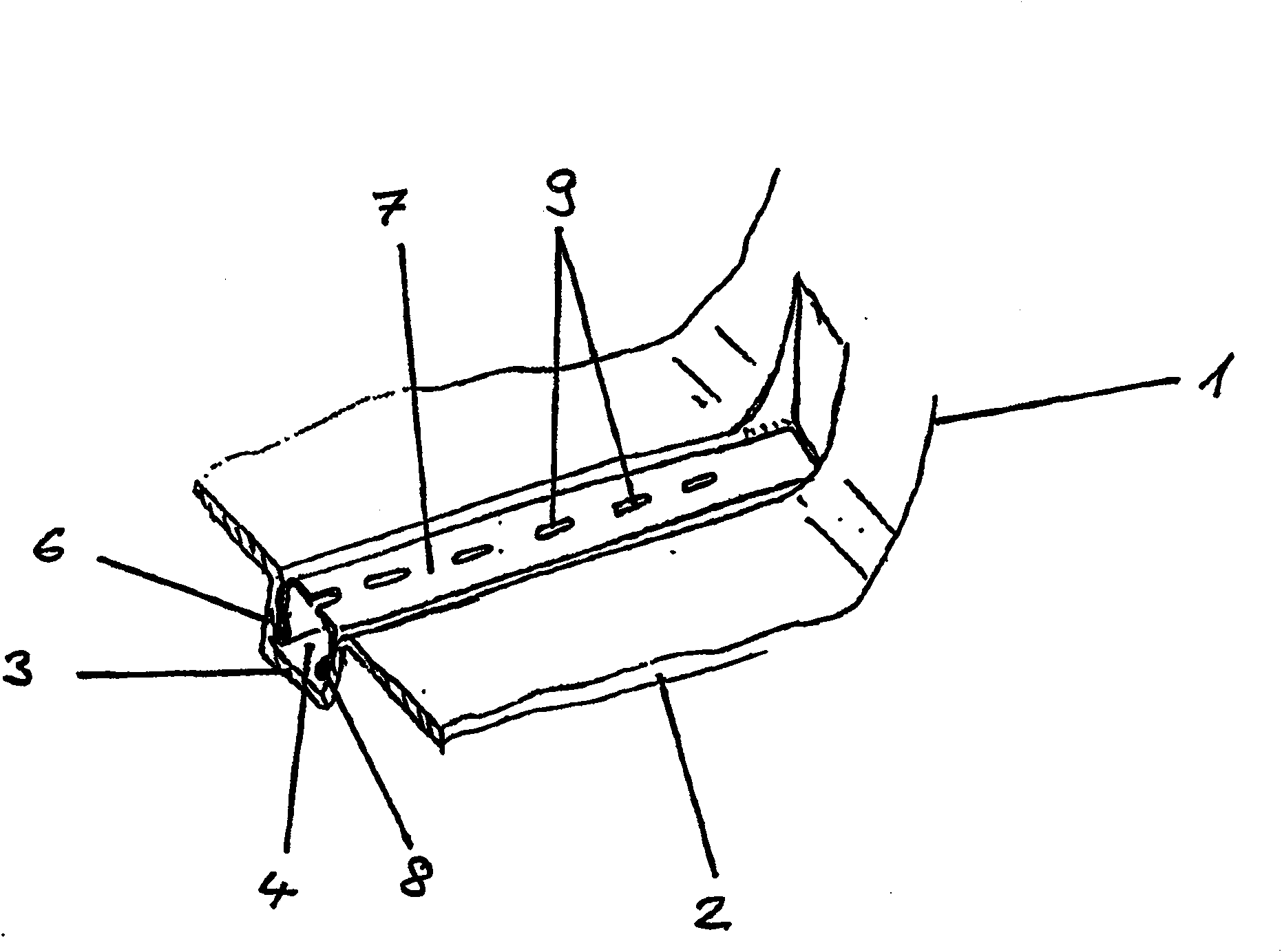 Dishwasher with integrated spray channels