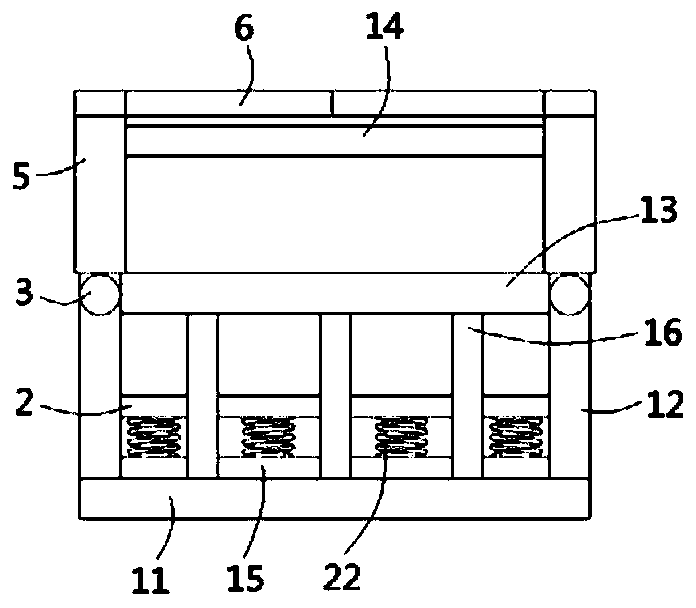 A shock-absorbing battery box applied to new energy vehicles