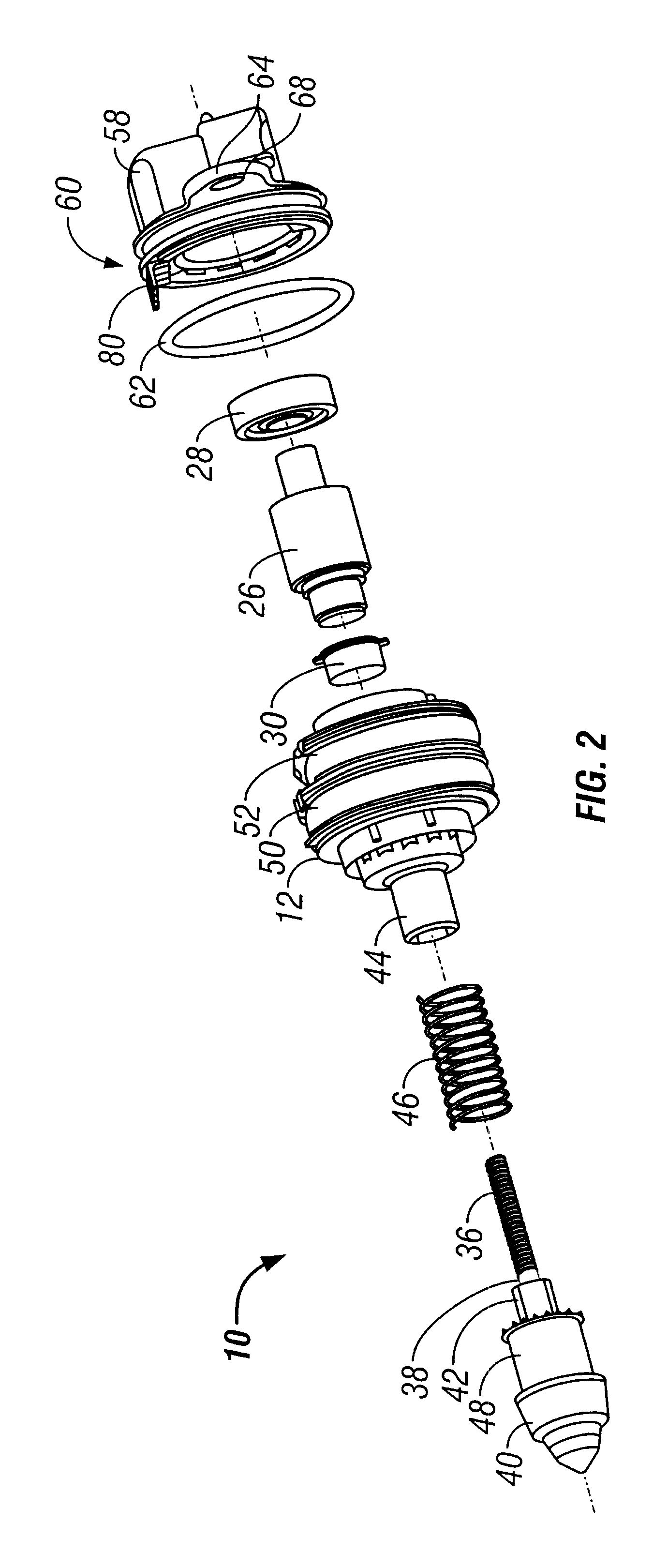 Magnetic device with flux return strip