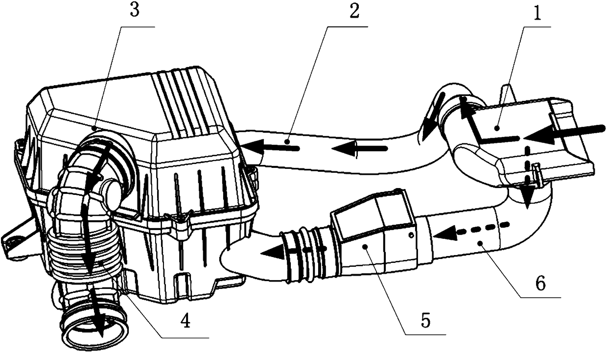 A dual-mode air intake system for an automobile