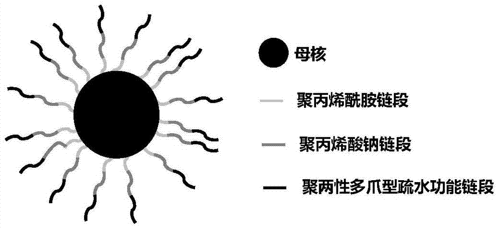 Hyperbranched polymer oil-displacing agent and preparation method thereof