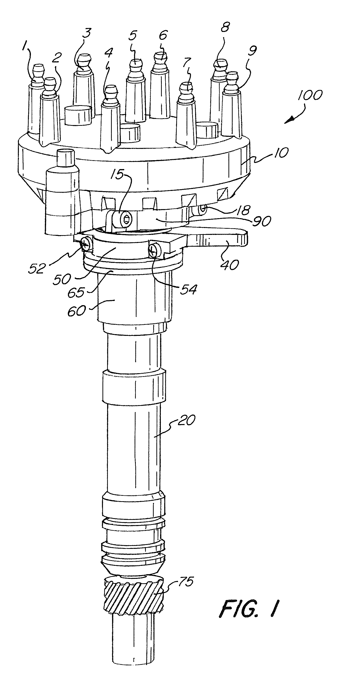 Crank trigger distributor