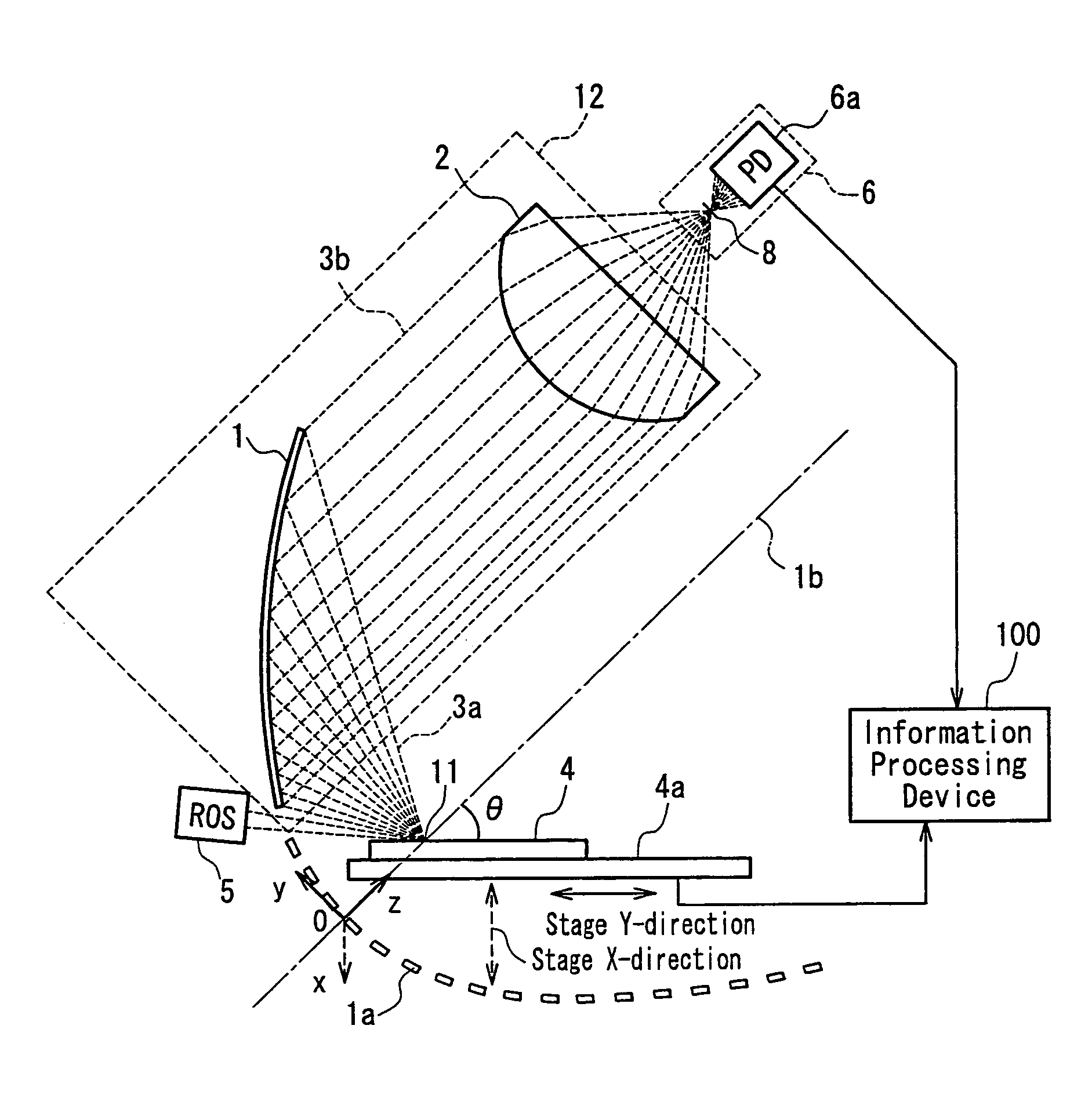 Surface foreign matter inspecting device