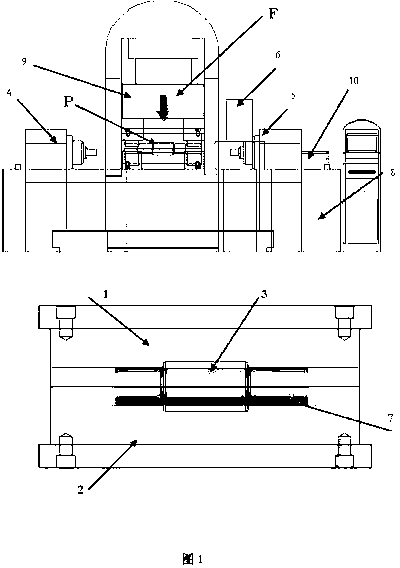 Variable-mold-clamping-force pipe internal high-pressure forming device and method