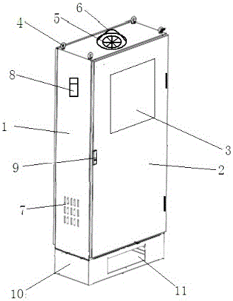 Electric power distribution cabinet with excellent radiating effect