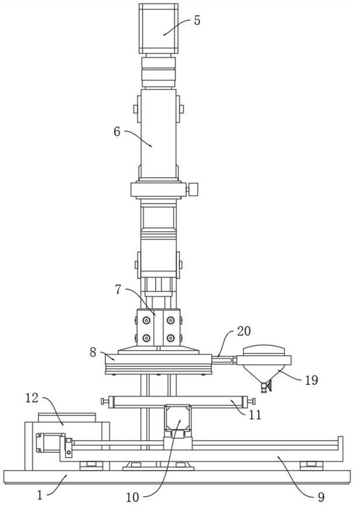 Rice mildew degree detection equipment based on microscopic computer vision and detection method thereof