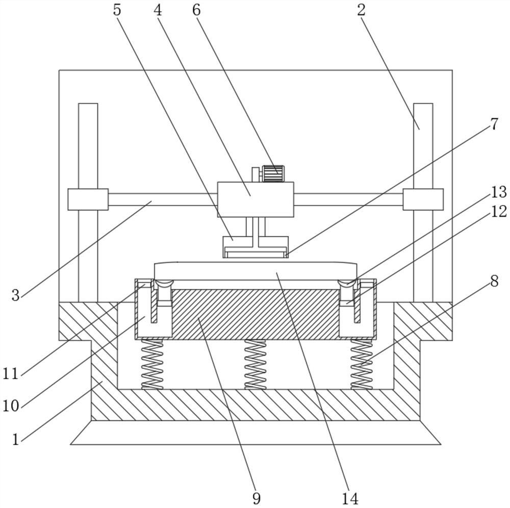 Rough-wrought workpiece polishing device for mold production