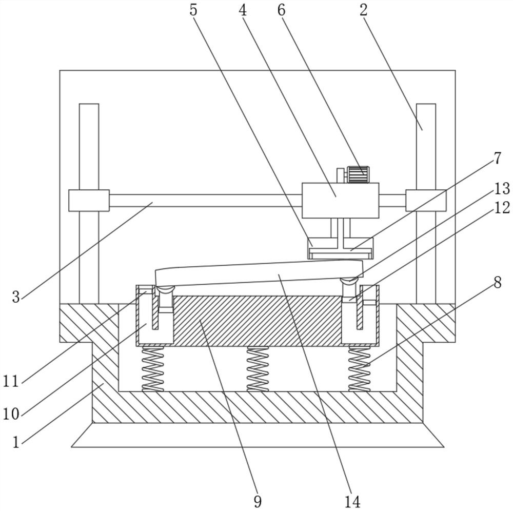 Rough-wrought workpiece polishing device for mold production