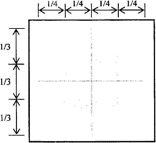 Cross-square superposed Chinese character writing templet