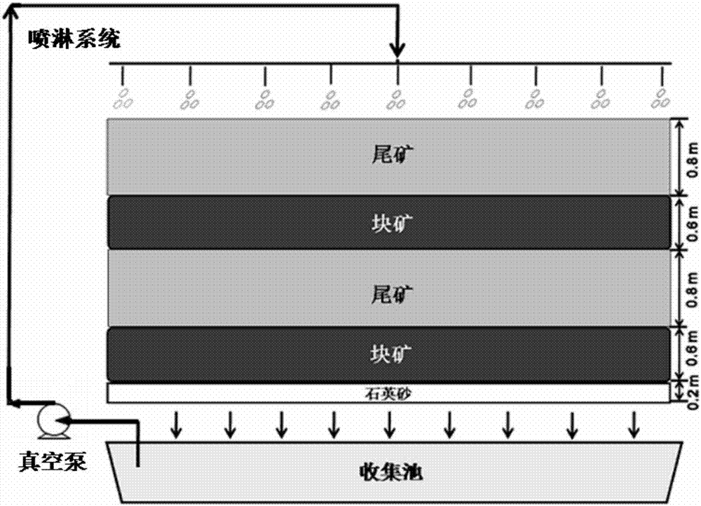 A method for treating tailings with high content of fine particles based on bio-thin layer heaping