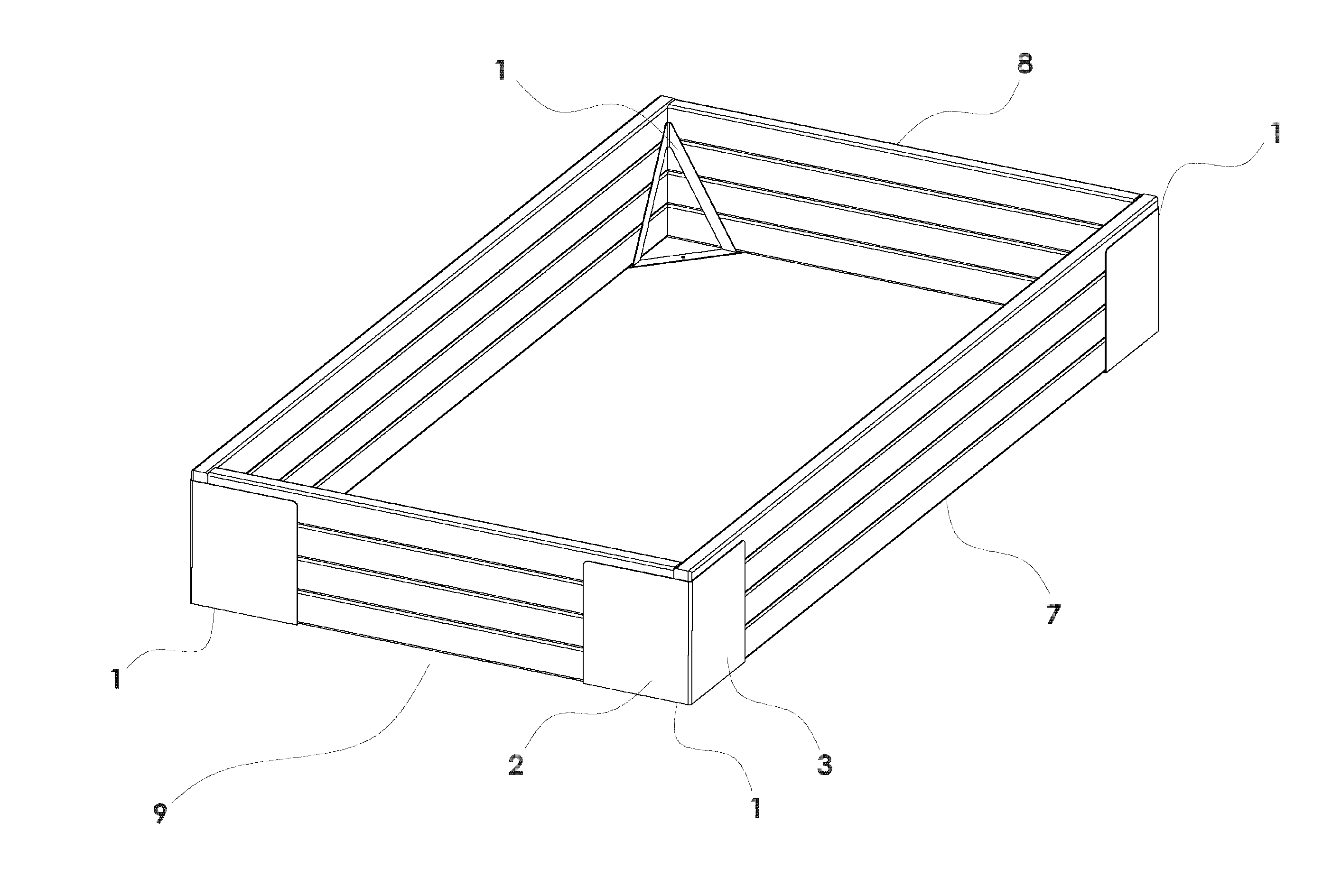 Corner Brace for an Enclosure