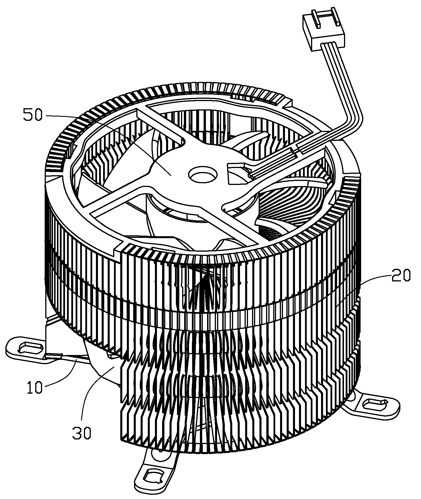 Heat dissipation apparatus incorporating a fan