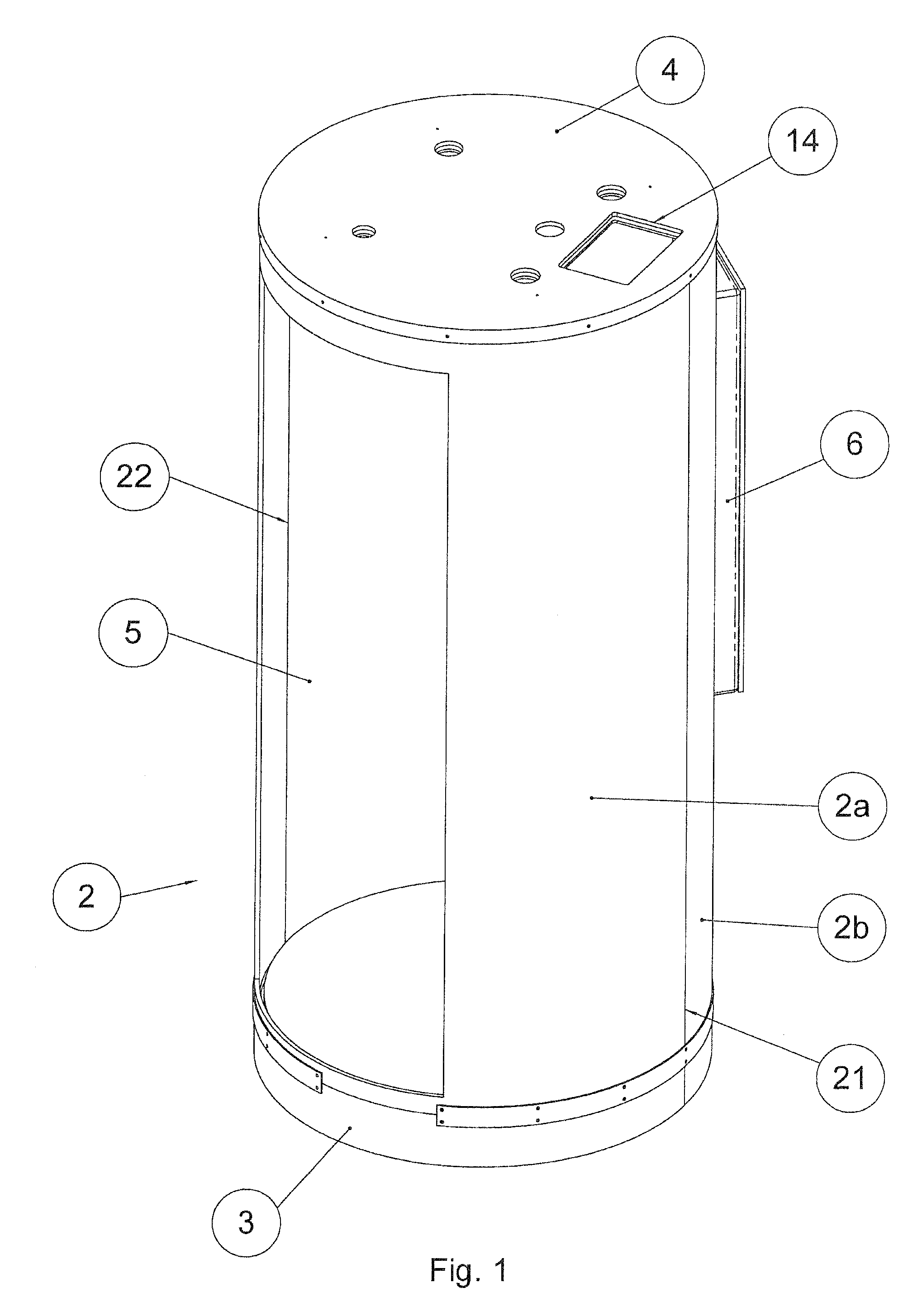 Modular Shower Cabin For Aircrafts