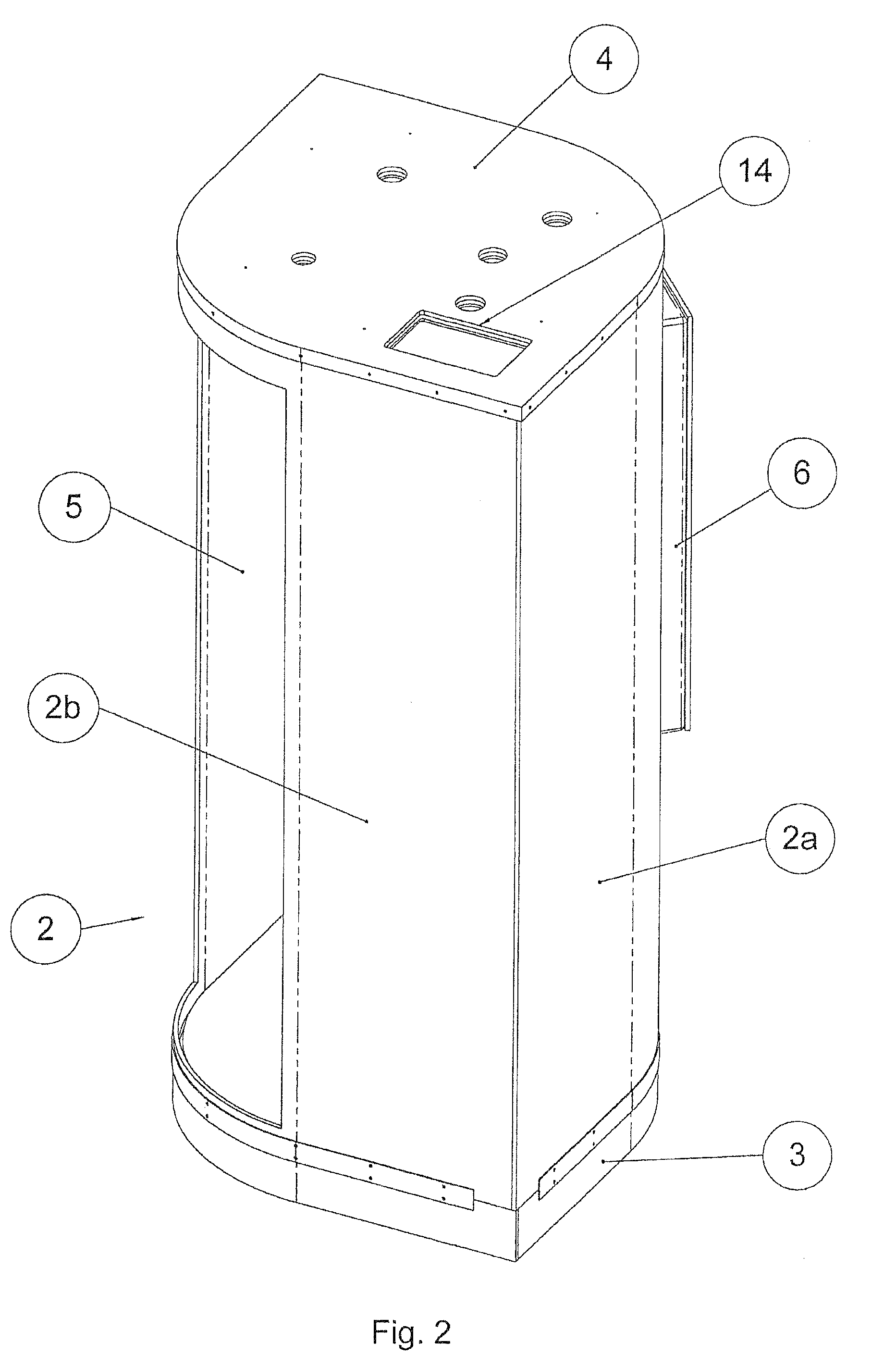 Modular Shower Cabin For Aircrafts