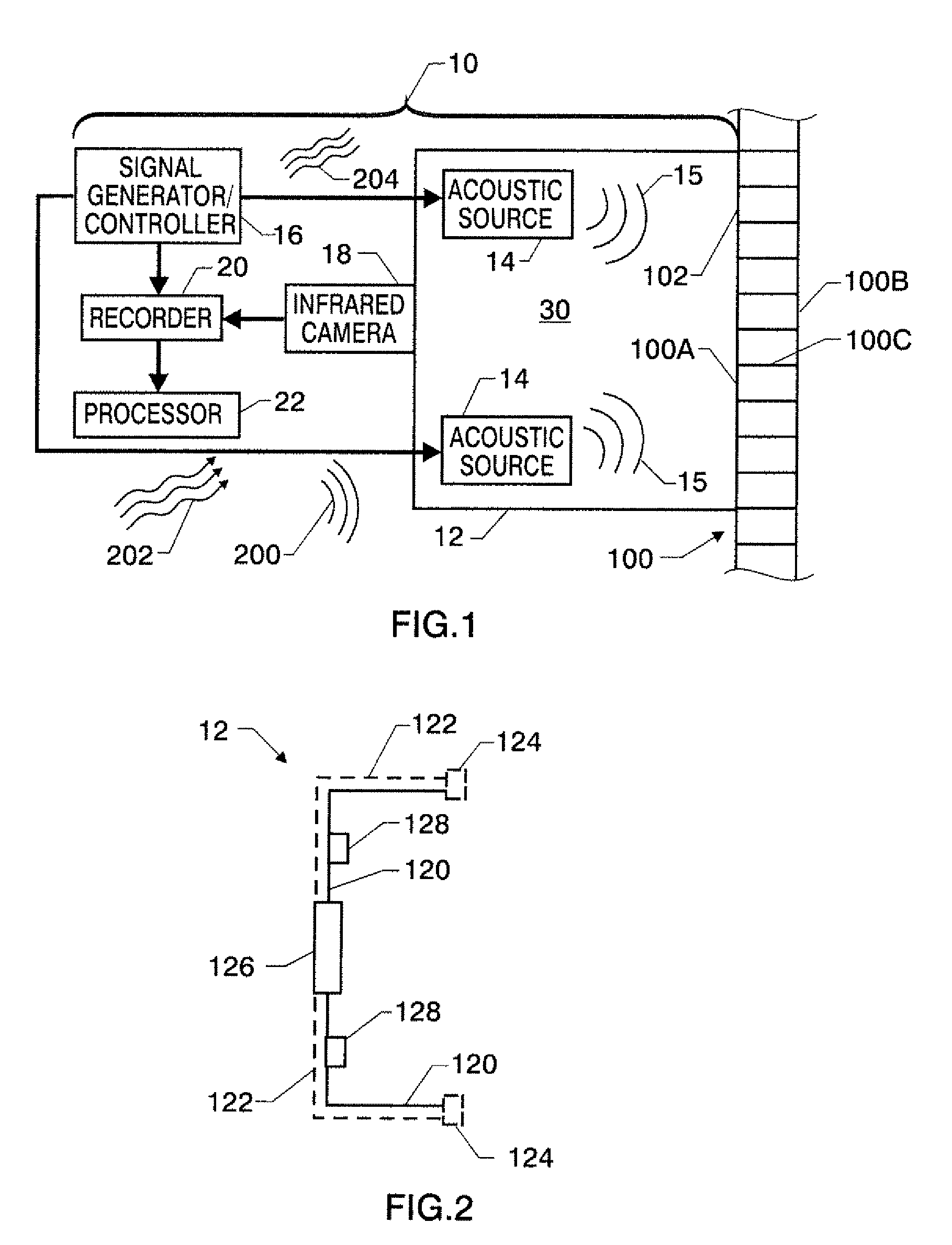 Air-coupled acoustic thermography for in-situ evaluation