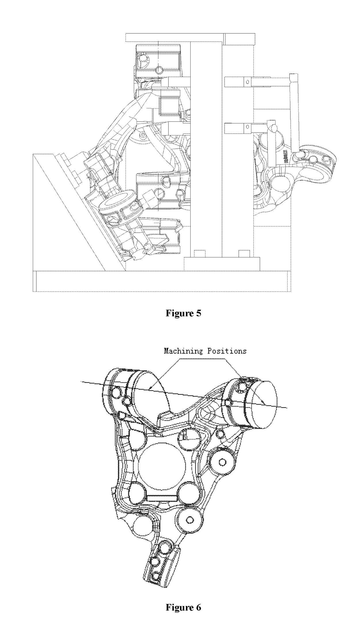 Method for drilling a steering knuckle casting