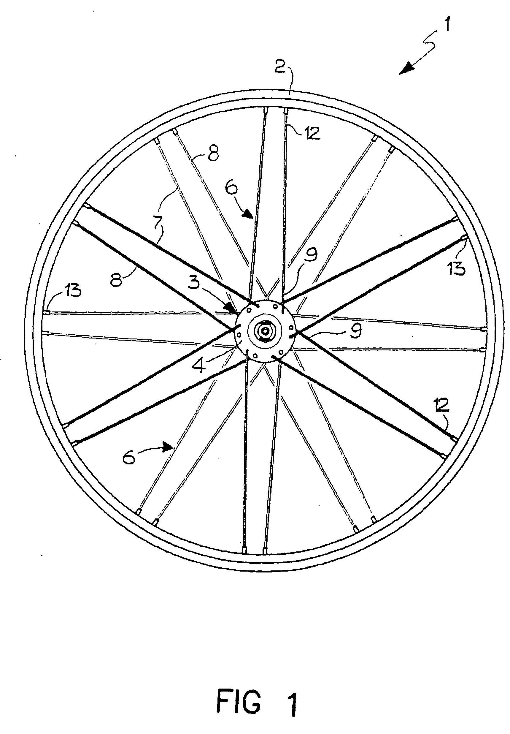 Bicycle wheel particularly for racing and mountain bicycle