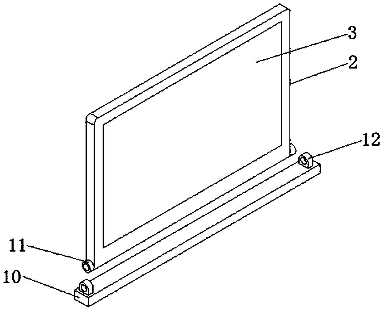 Hidden liquid crystal lifting type integrated machine