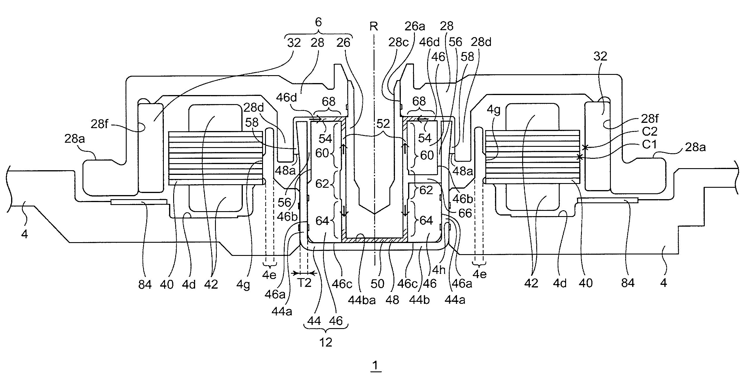 Rotating device