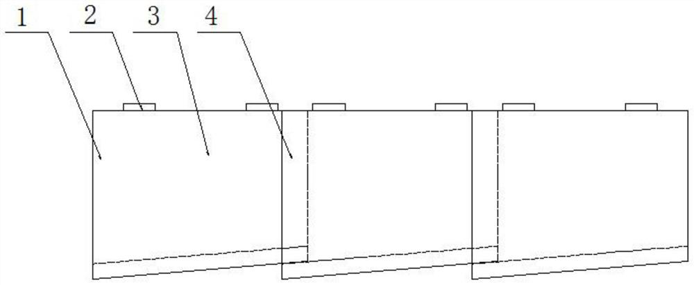 Movable U-shaped groove drainage ditch applied to water and soil conservation