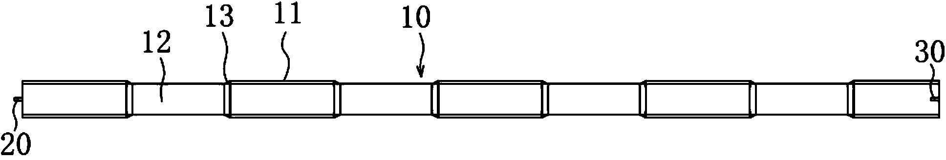 Variable-section concave-convex pile