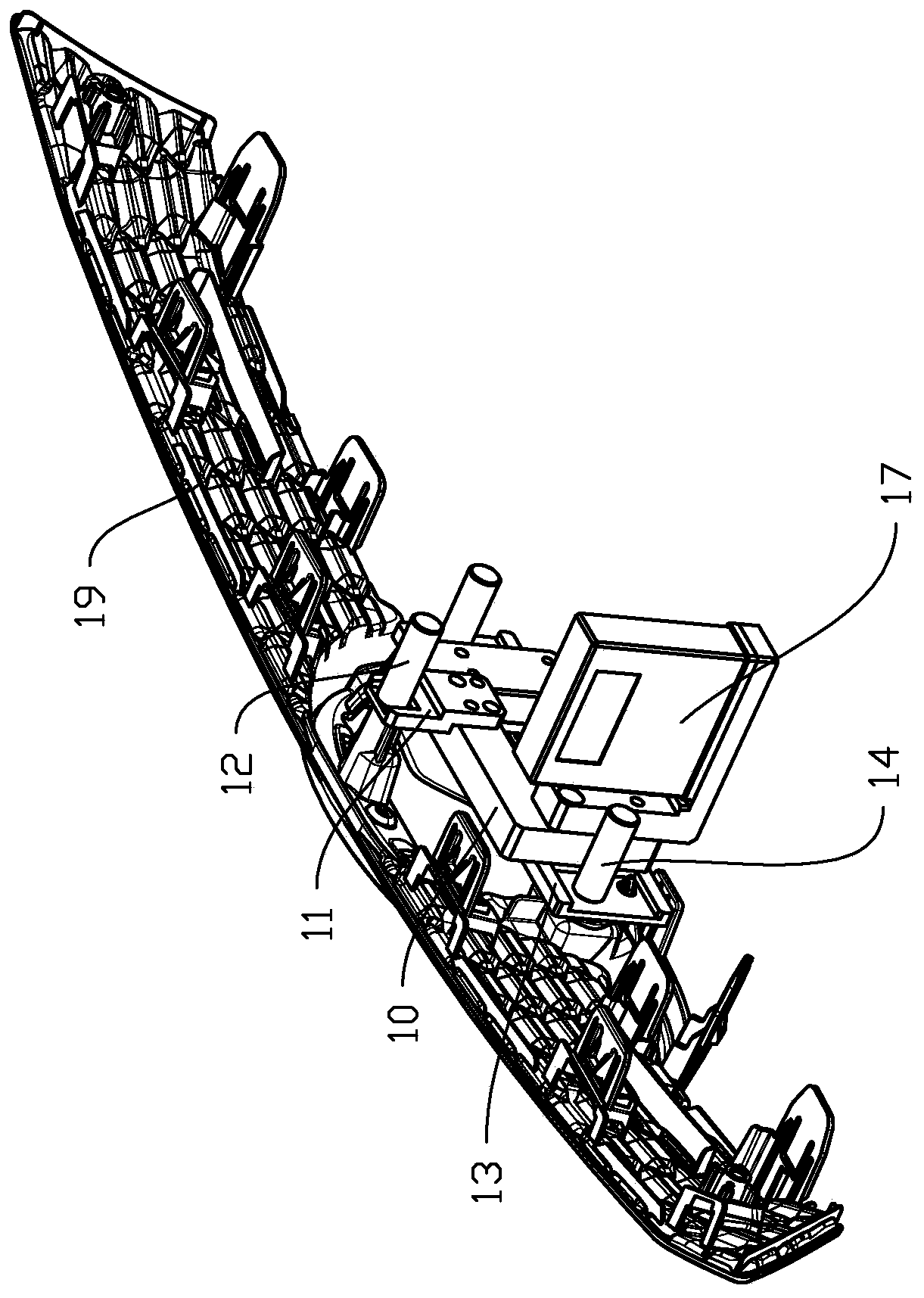 Installation angle measurement gauge and installation angle measurement method of automobile front grating