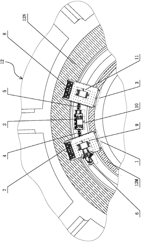 Control method of multi-section peristaltic snake-like robot running in nuclear fusion cabin