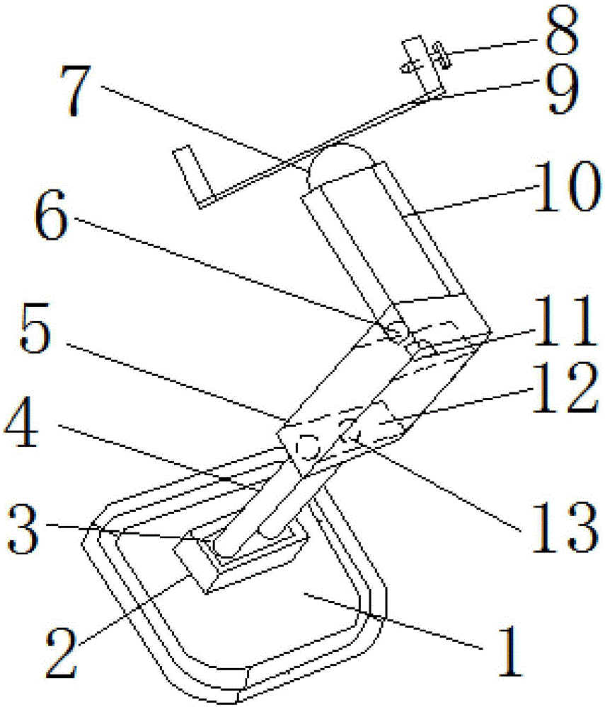 Novel telescopic and movable automobile data recorder support