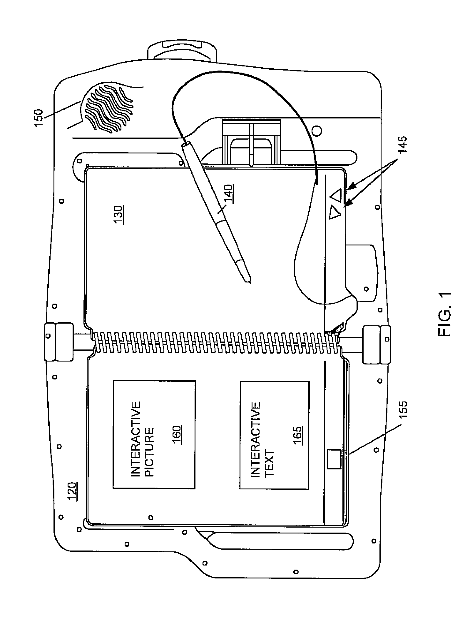 Capacitive sensing of media information in an interactive media device