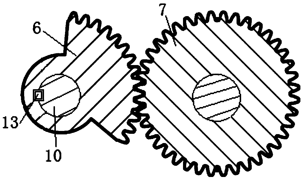 Rotary driving structure for seat test stand