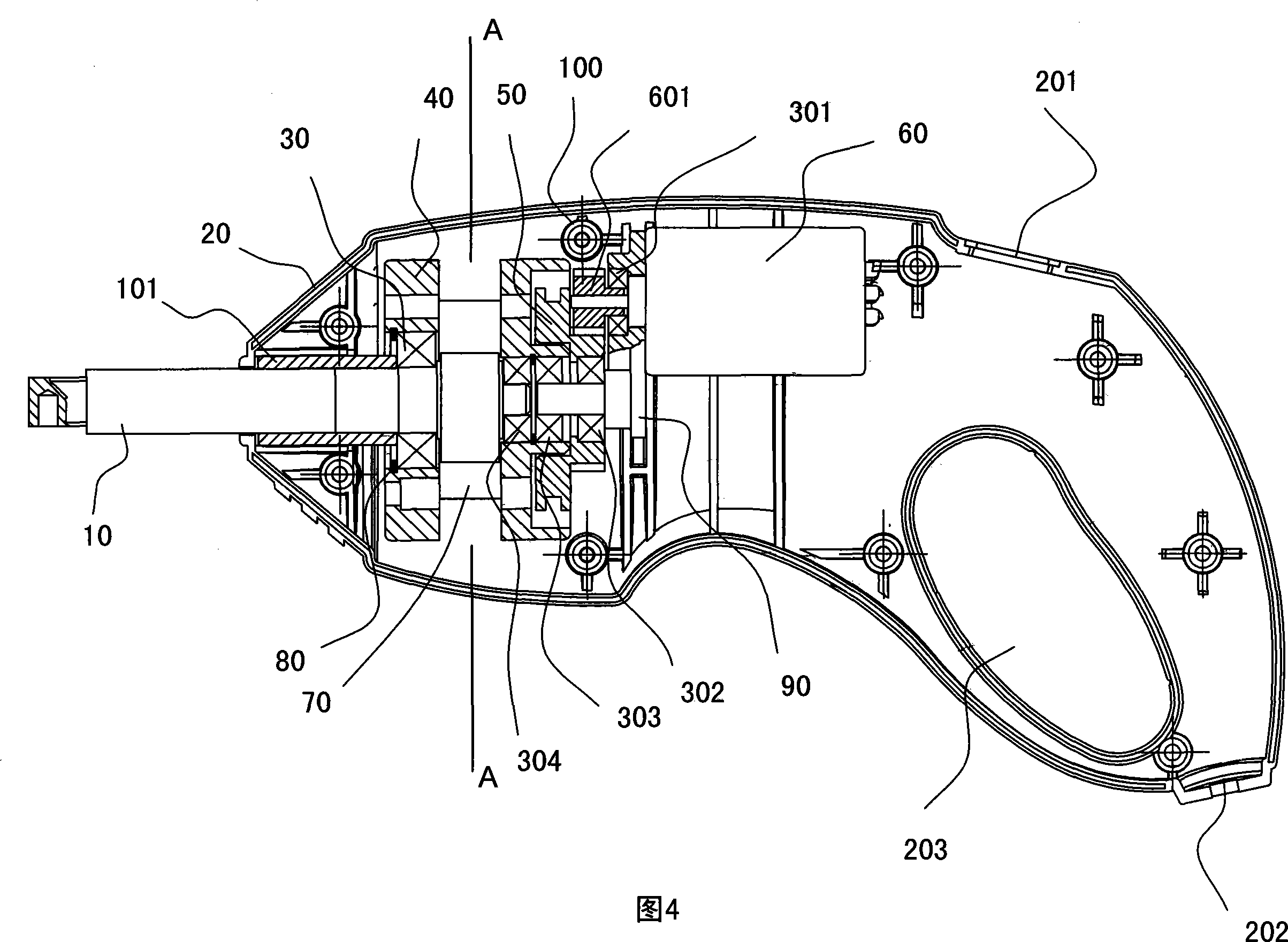 Electric spanner for vehicle