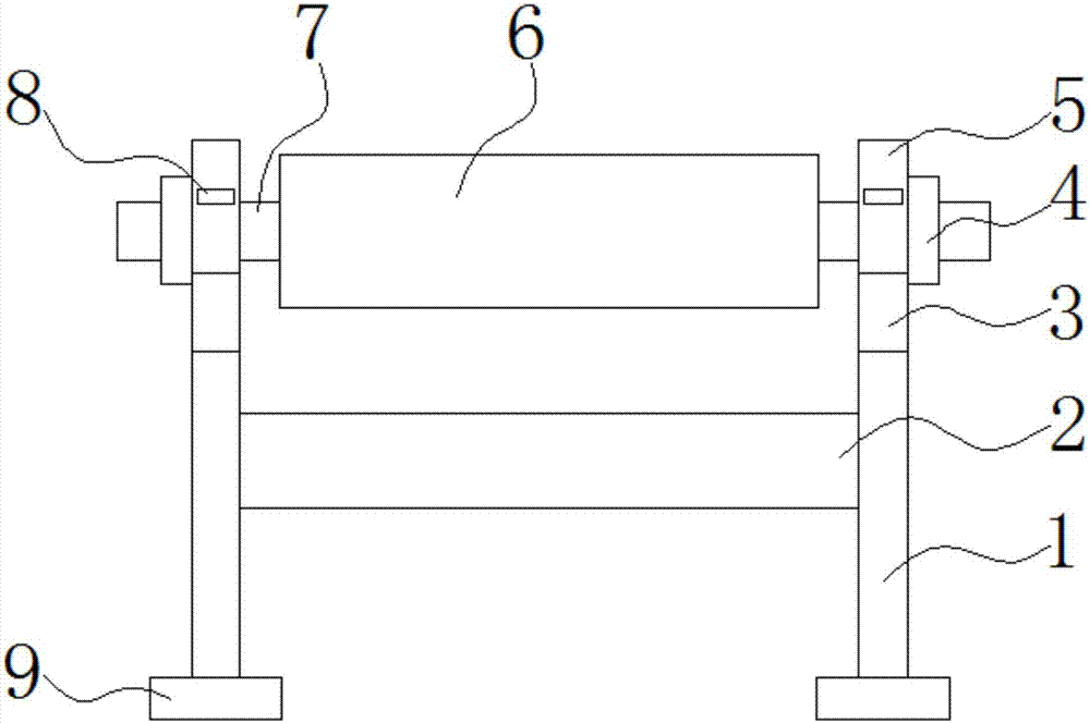 Automated cloth roller support facilitating installation