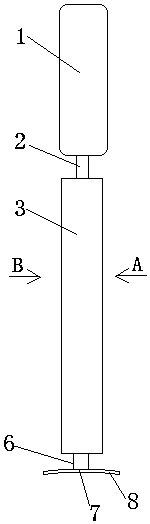 Automobile tire foreign body clearing device