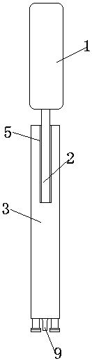 Automobile tire foreign body clearing device