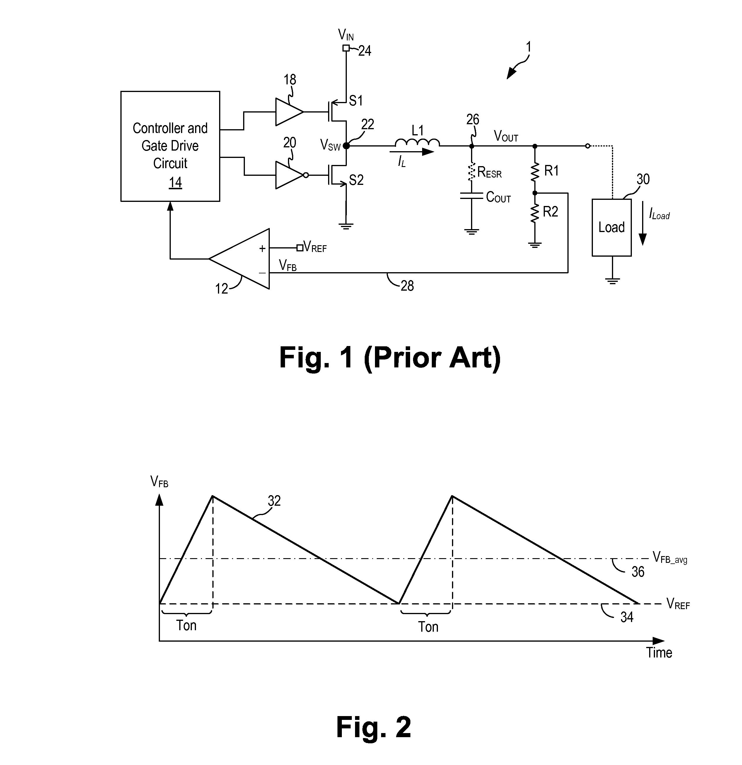 Buck DC-DC converter with dual feedback control