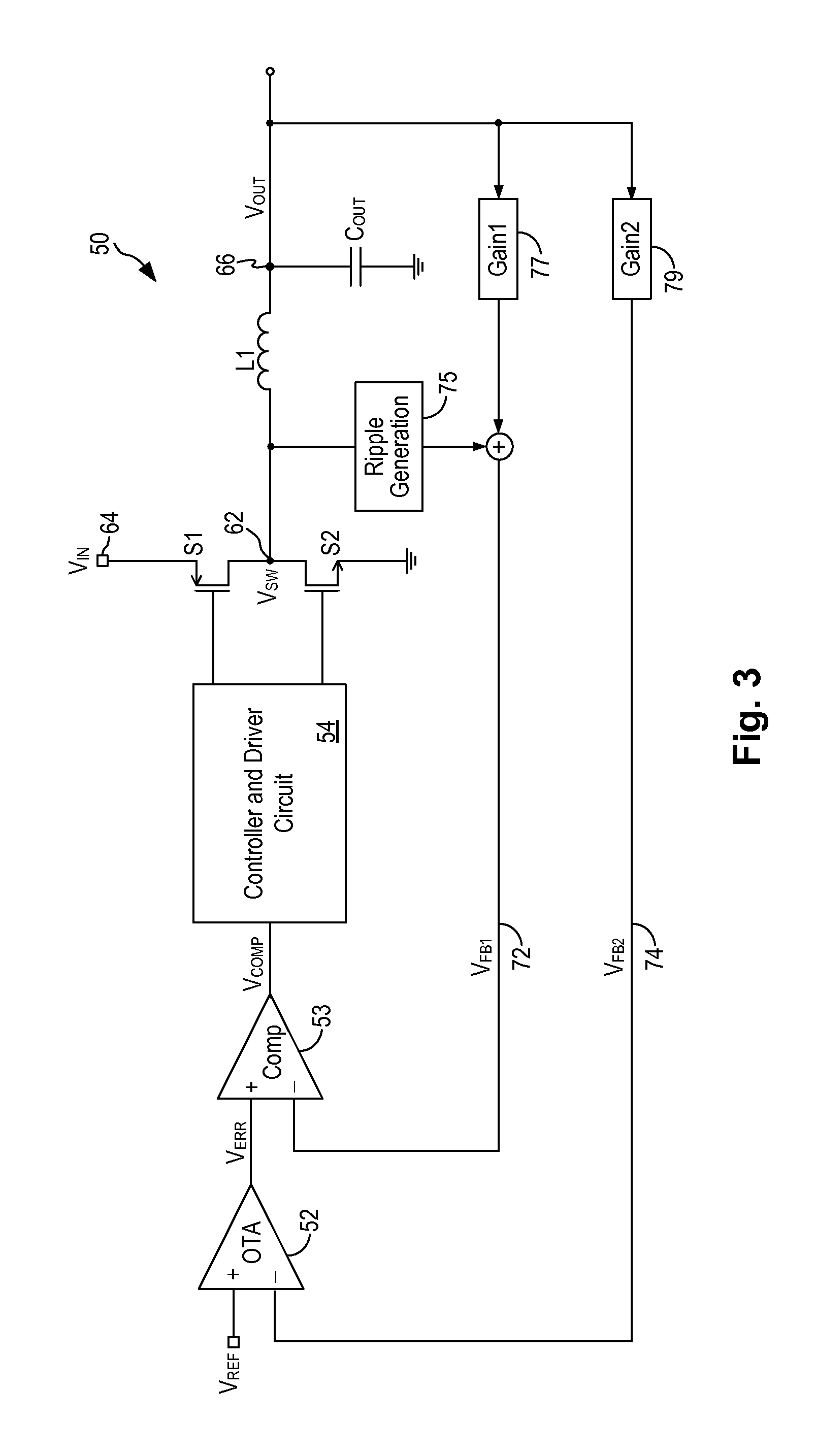 Buck DC-DC converter with dual feedback control