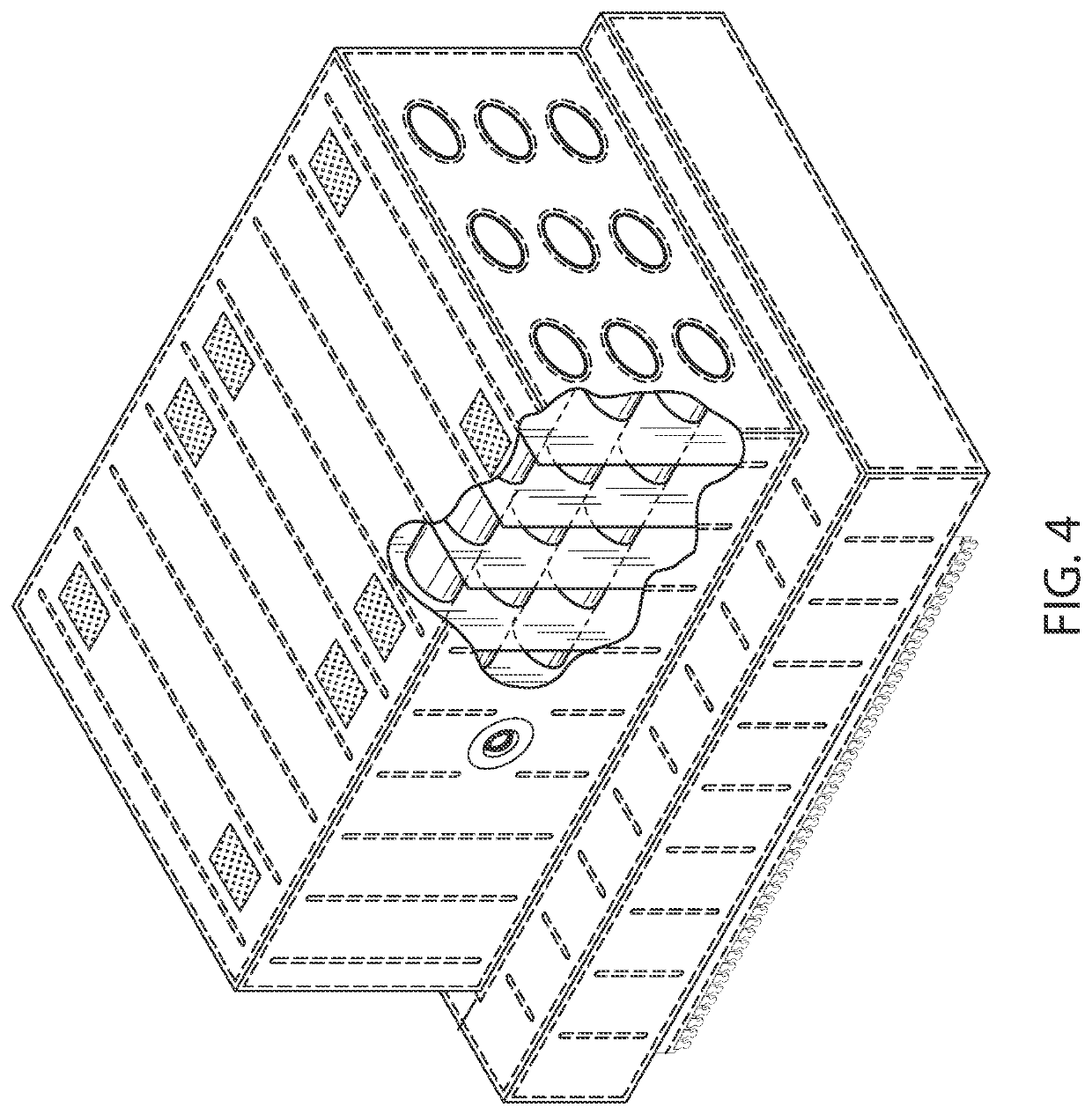 Inflatable bed with safety adaptations for rapid loss of aircraft cabin pressure