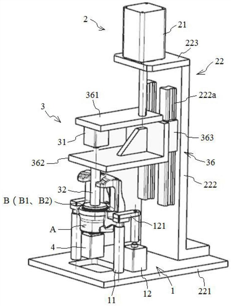 Assembling equipment for brake caliper piston and dust cover and using method thereof