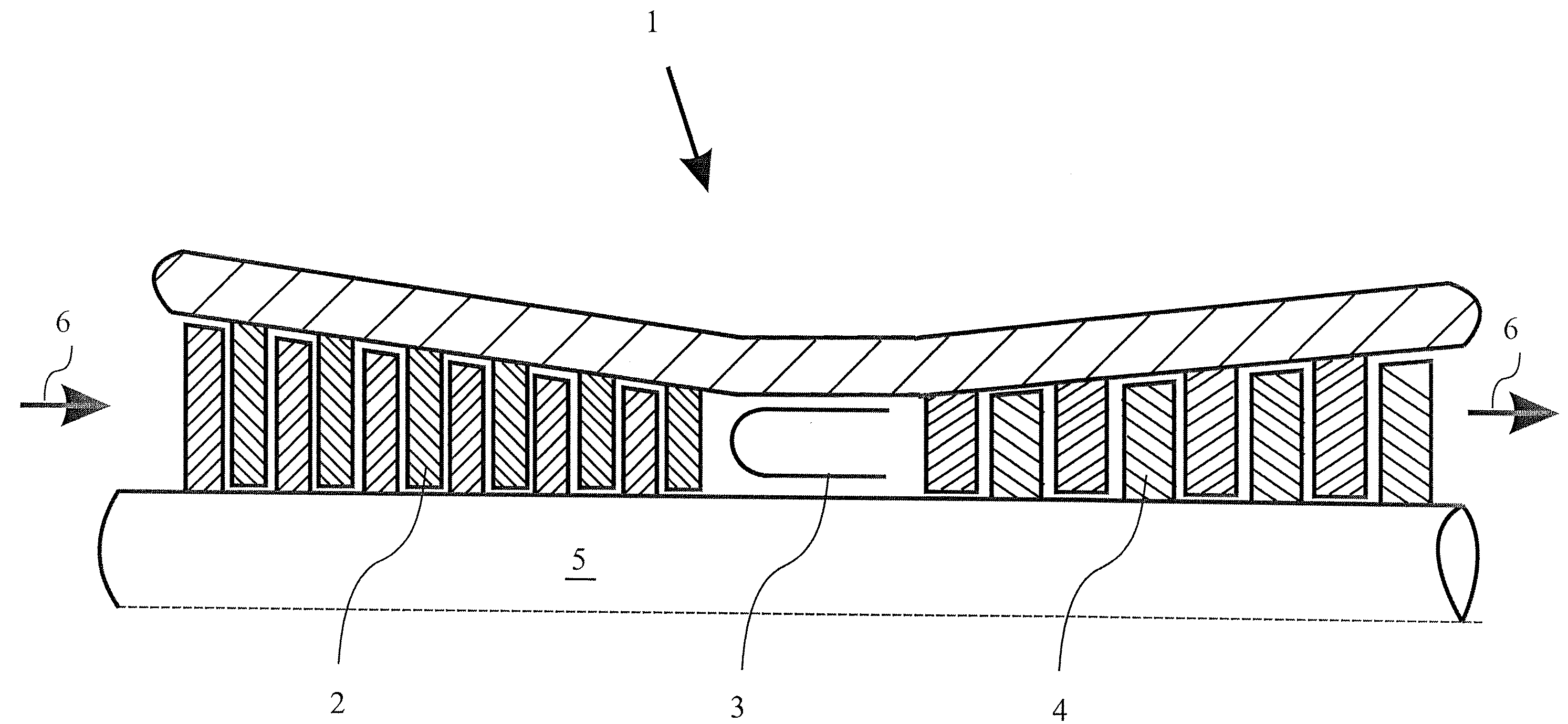 Sealing element for use in a fluid-flow machine