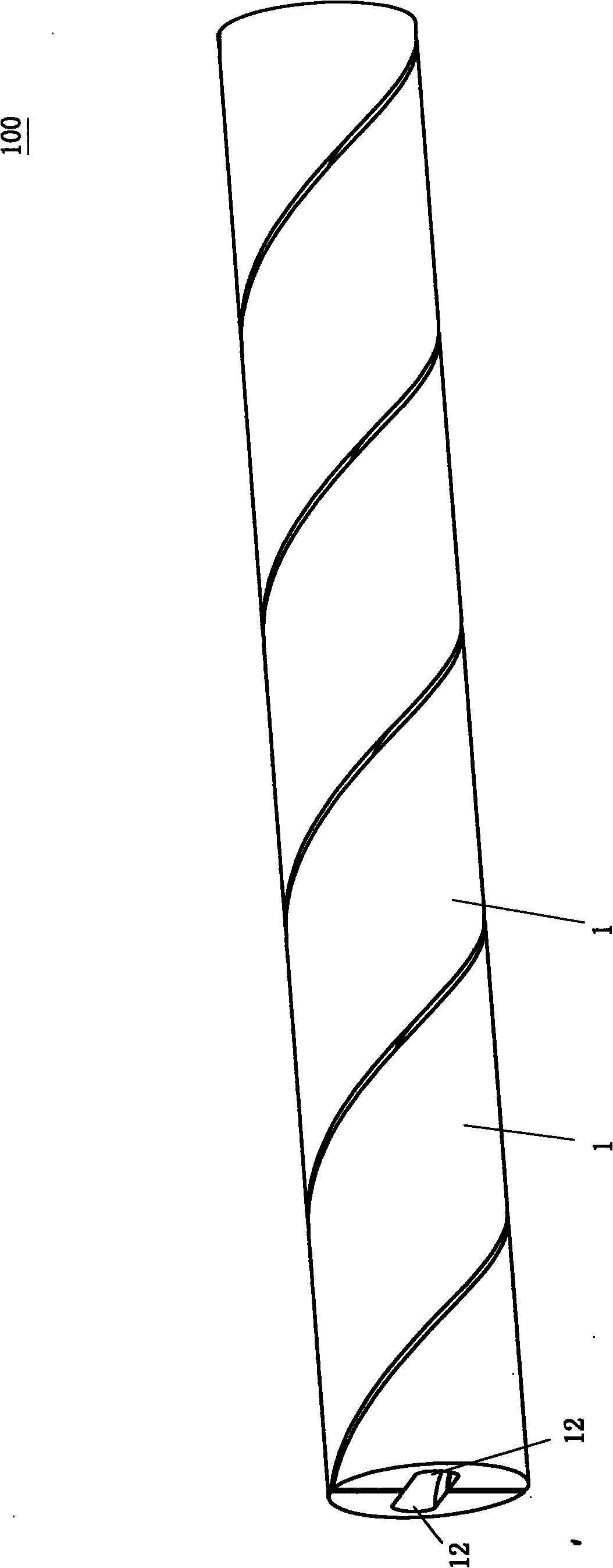 Single-screw metal screw pump stator and processing method for inner helical surface thereof