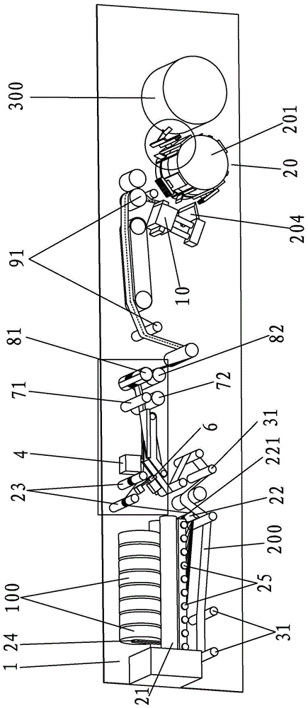 Elastic waist forming machine for ring-waist diapers