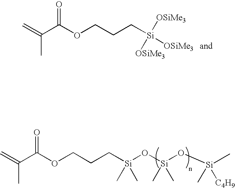 Curable materials containing siloxane