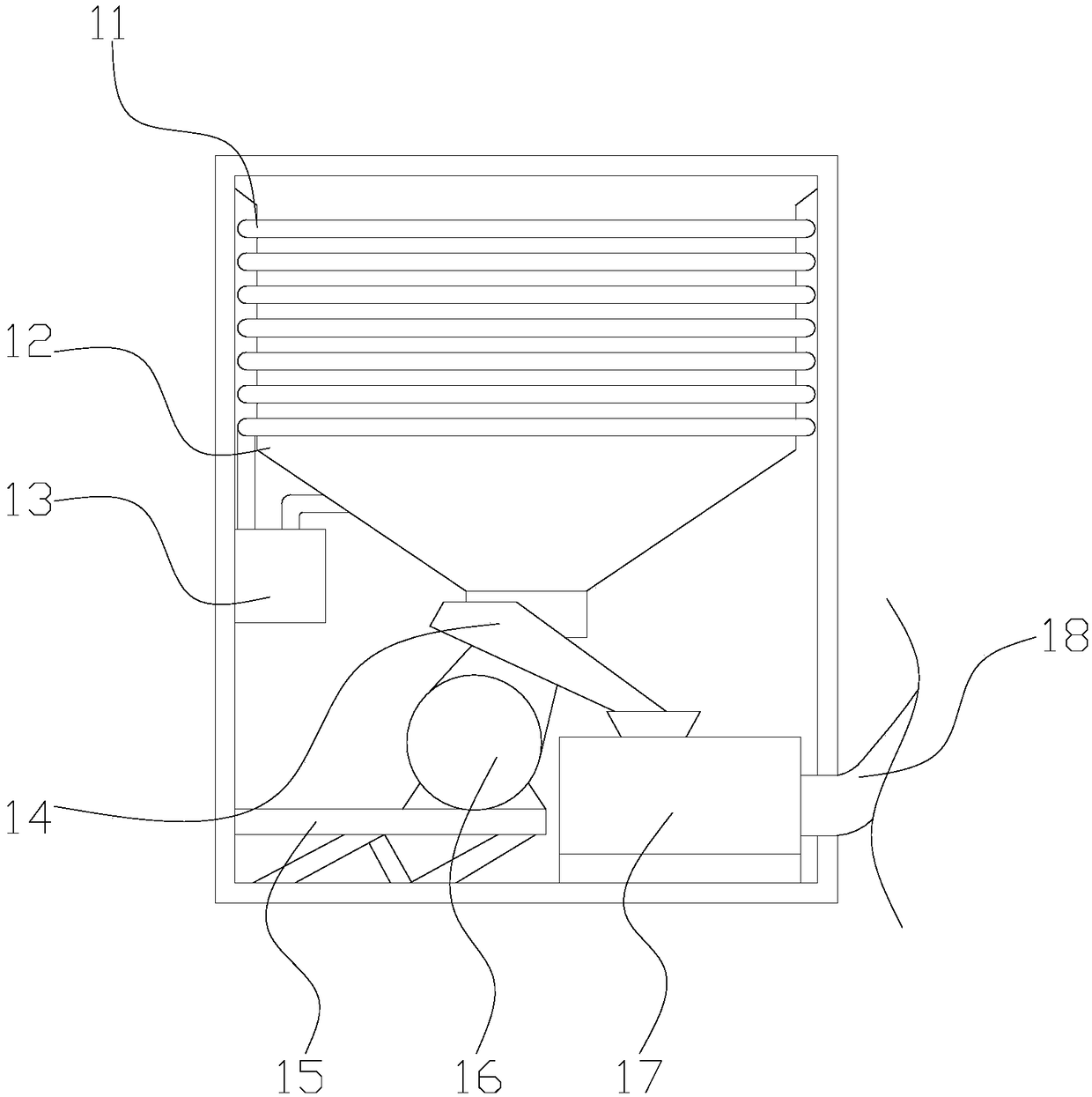 Constant-temperature rotary jet-type fish feed casting device