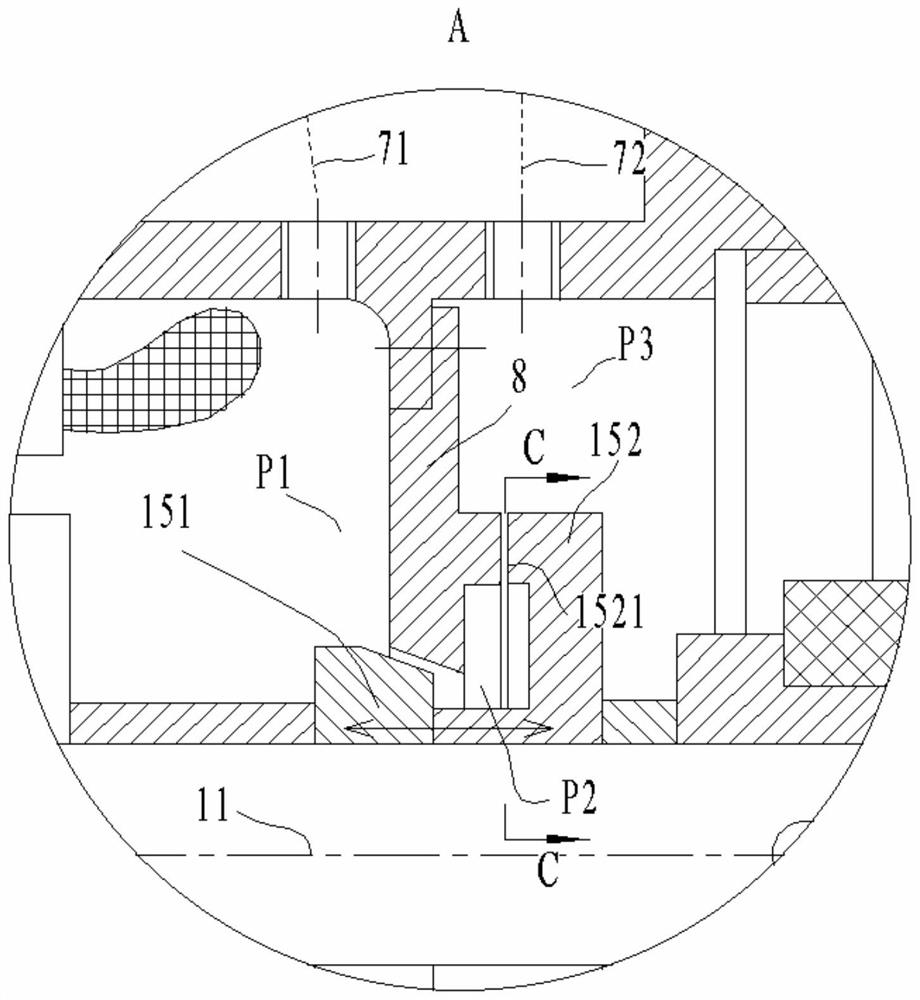 A low-noise canned pump with an axial force balance tube structure