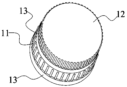 Pressing-type anti-theft opened cap and bottle