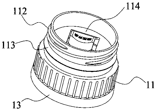 Pressing-type anti-theft opened cap and bottle