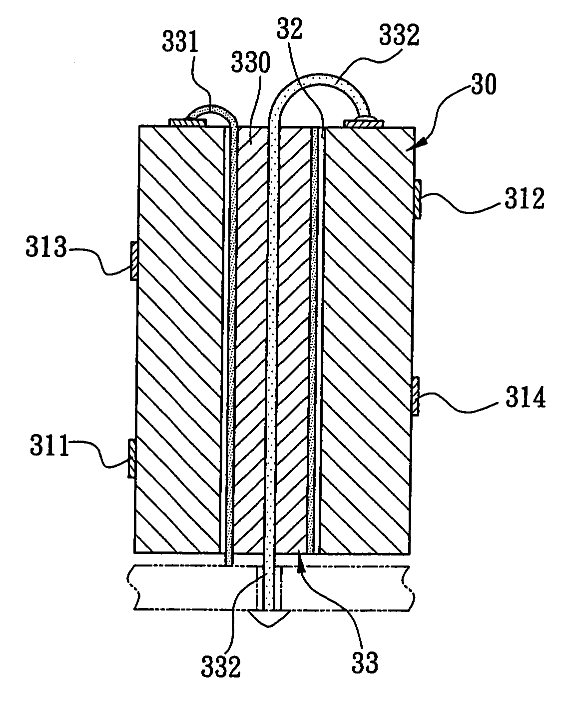 Quadri-filar helix antenna structure