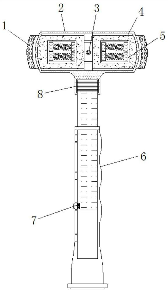 Rubber hammer for power construction